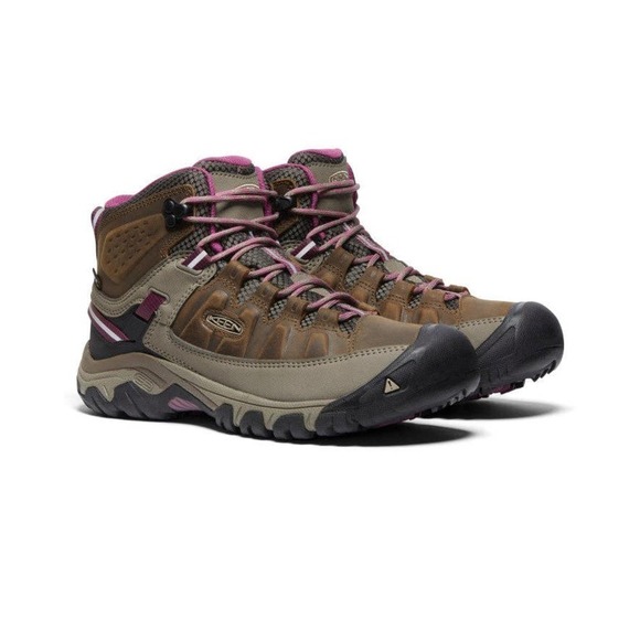 Keen Womens Weiss Boysenberry Targhee III Mid Waterproof Leather Hiking Boot 8.5 - Picture 3 of 5